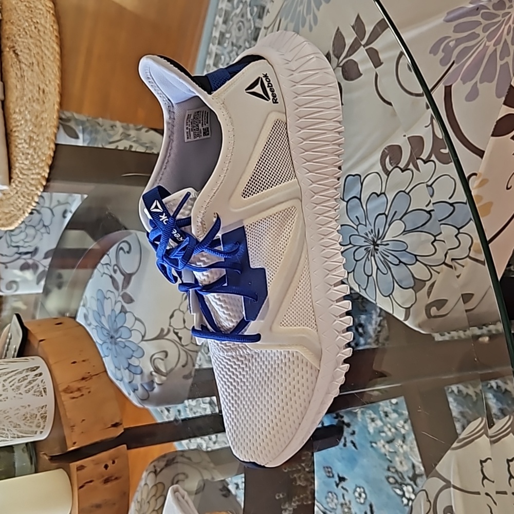 Men's white & blue Reebok Flexagon size 13